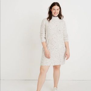 Madewell donegal northfield mockneck sweater dress in coziest yarn